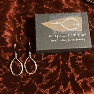 Silpada Sterling Silver Open Hoop Earrings